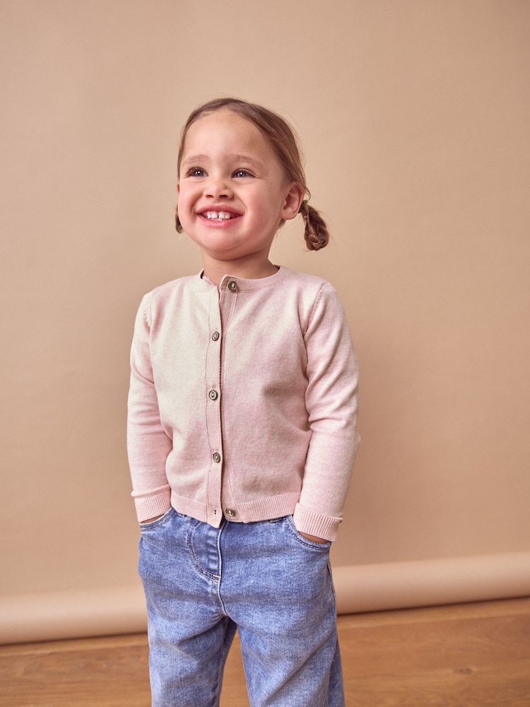 Pink Marl Cardigan (3mths-7yrs) - Image 2 of 5