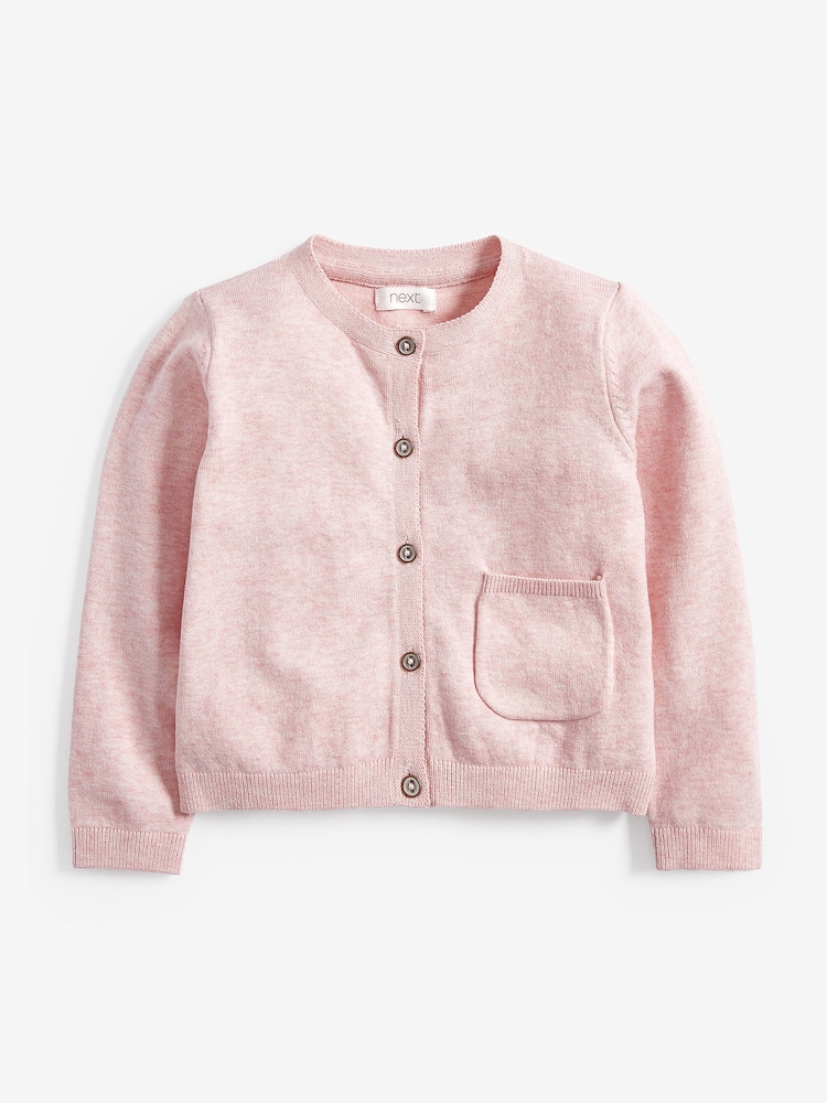 Pink Marl Cardigan (3mths-10yrs) - Image 4 of 5