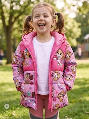 Character Pink PAW Patrol Puffer Skye & Liberty Jacket - Image 4 of 10