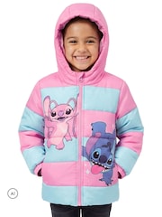 Character Disney Lilo & Stitch Puffer Stitch And Angel Jacket - Imaginea 5 din 10