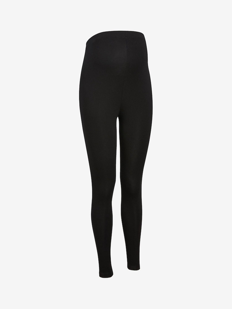 Black Maternity Essential Leggings 2 Pack - Image 3 of 3