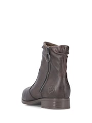 Rieker Brown Inside Zip Boots - Image 3 of 7