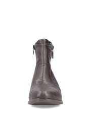 Rieker Brown Inside Zip Boots - Image 4 of 7