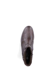 Rieker Brown Inside Zip Boots - Image 5 of 7