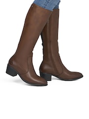Rieker Brown Inside Zip Boots - Image 1 of 6