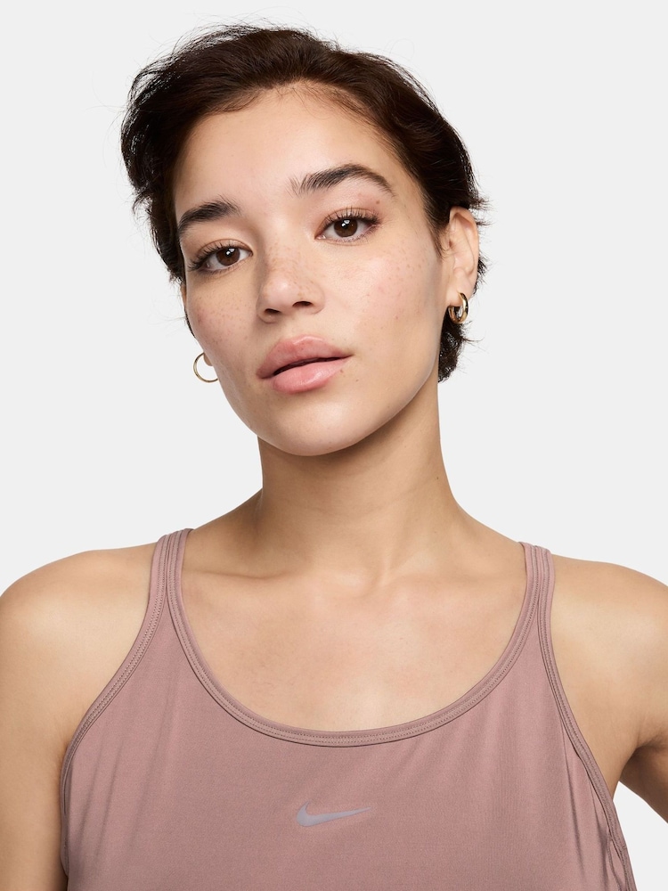 Nike Brown One Classic Dri-FIT Strappy Tank Top - Image 2 of 3