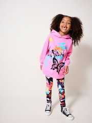 Pink Graffiti 100% Cotton Hoodie and Leggings Set (3-16yrs) - Image 1 of 5