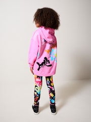 Pink Graffiti 100% Cotton Hoodie and Leggings Set (3-16yrs) - Image 3 of 5