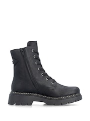 Rieker Black Inside Zip Boots - Image 3 of 7