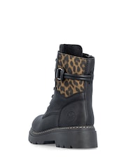 Rieker Black Inside Zip Boots - Image 4 of 7