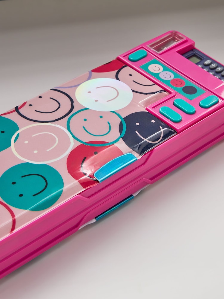 Pink Smiley Faces Pop Out Pencil Case - Image 3 of 4