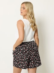 Yours Curve Red Textured Shorts - Image 3 of 5