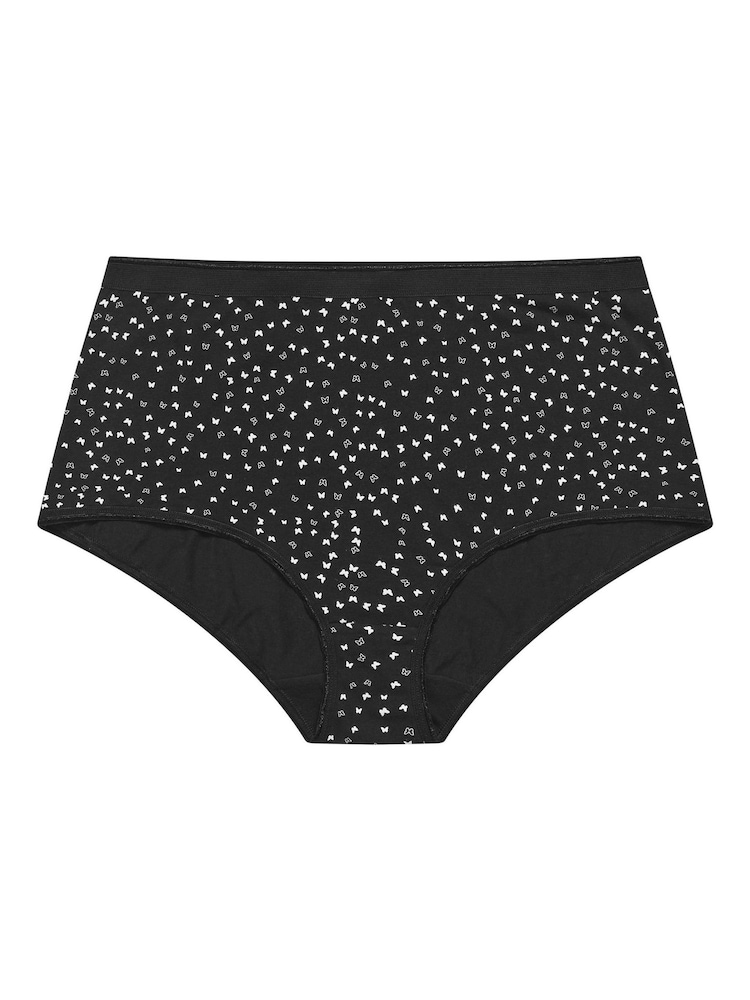 Yours Curve Black Full Briefs Pack Of 5 - Image 2 of 4 Yours Curve Black Full Briefs Pack Of 5 - Image 2 of 4