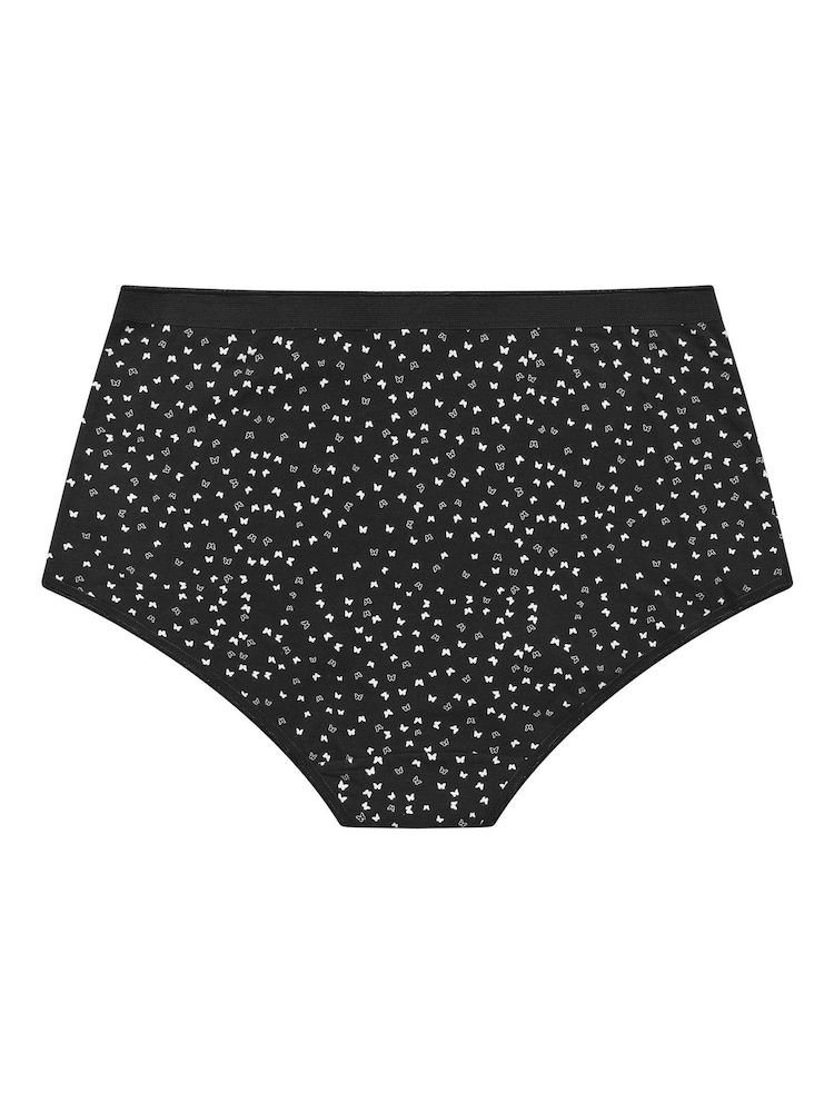 Yours Curve Black Full Briefs Pack Of 5 - Image 4 of 4 Yours Curve Black Full Briefs Pack Of 5 - Image 4 of 4
