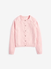 Pink Marl Button-Up Cardigan (3-16yrs) - Image 1 of 3