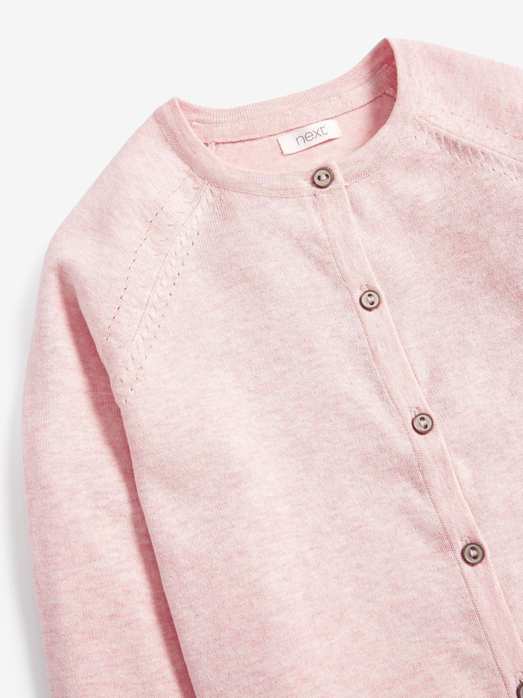 Buy Pink Marl Button Up Cardigan 3 16yrs from Next Canada