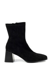 Lunar Stefan Heeled Black Ankle Boots - Image 2 of 8