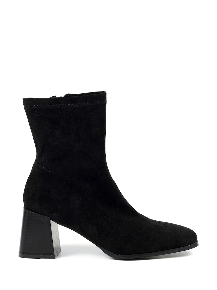 Lunar Stefan Heeled Black Ankle Boots - Image 2 of 8