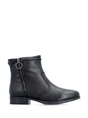 Rieker Black Inside Zip Boots - Image 3 of 7