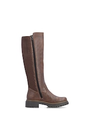 Rieker Brown Inside Zip Boots - Image 3 of 7