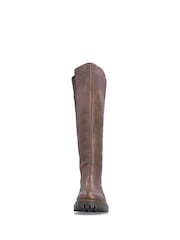 Rieker Brown Inside Zip Boots - Image 4 of 7