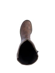 Rieker Brown Inside Zip Boots - Image 6 of 7