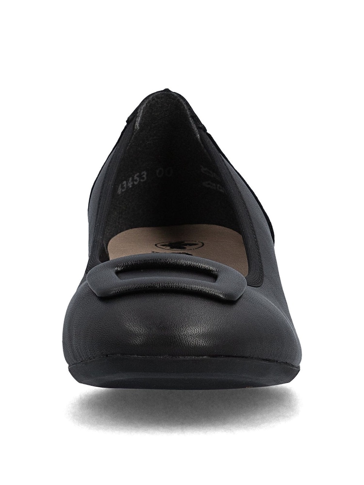 Rieker Black Slip-on Shoes - Image 6 of 6 Rieker Black Slip-on Shoes - Image 6 of 6