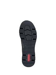 Rieker Brown Lace-Up & Zipper Trainers - Image 4 of 7