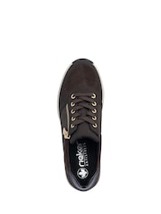 Rieker Brown Lace-Up & Zipper Trainers - Image 5 of 7