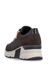 Rieker Brown Lace-Up & Zipper Trainers - Image 6 of 7