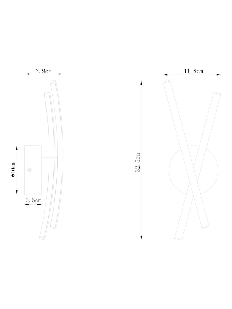 Chrome Amari Wall Light - Image 10 of 10