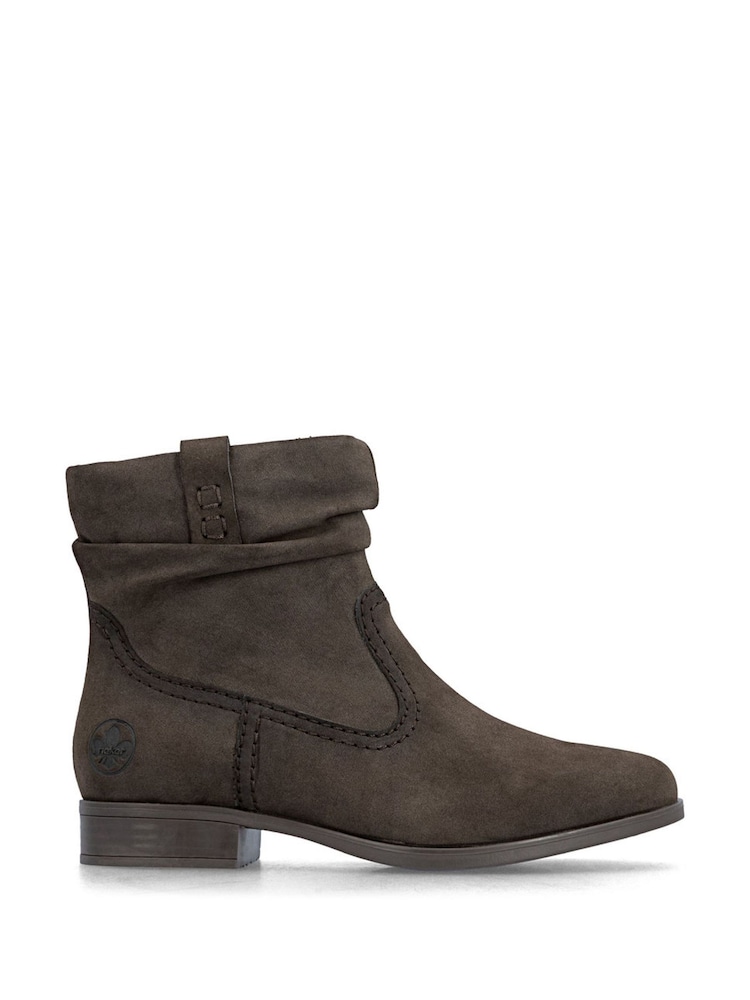 Rieker Brown Rieker Boots Inside Zip - Image 2 of 7 Rieker Brown Rieker Boots Inside Zip - Image 2 of 7