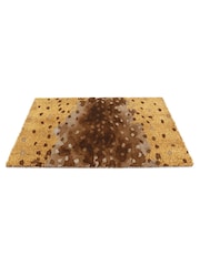 Artsy Mats Brown Deer Print Coir Doormat - Image 11 of 13