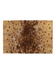 Artsy Mats Brown Deer Print Coir Doormat - Image 13 of 13