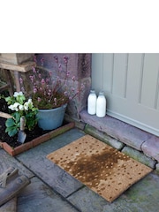 Artsy Mats Brown Deer Print Coir Doormat - Image 3 of 13