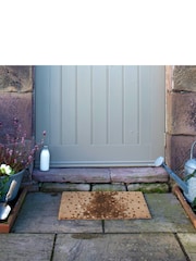 Artsy Mats Brown Deer Print Coir Doormat - Image 8 of 13