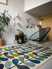 Orla Kiely Green Multi Stem Rug - Image 1 of 4