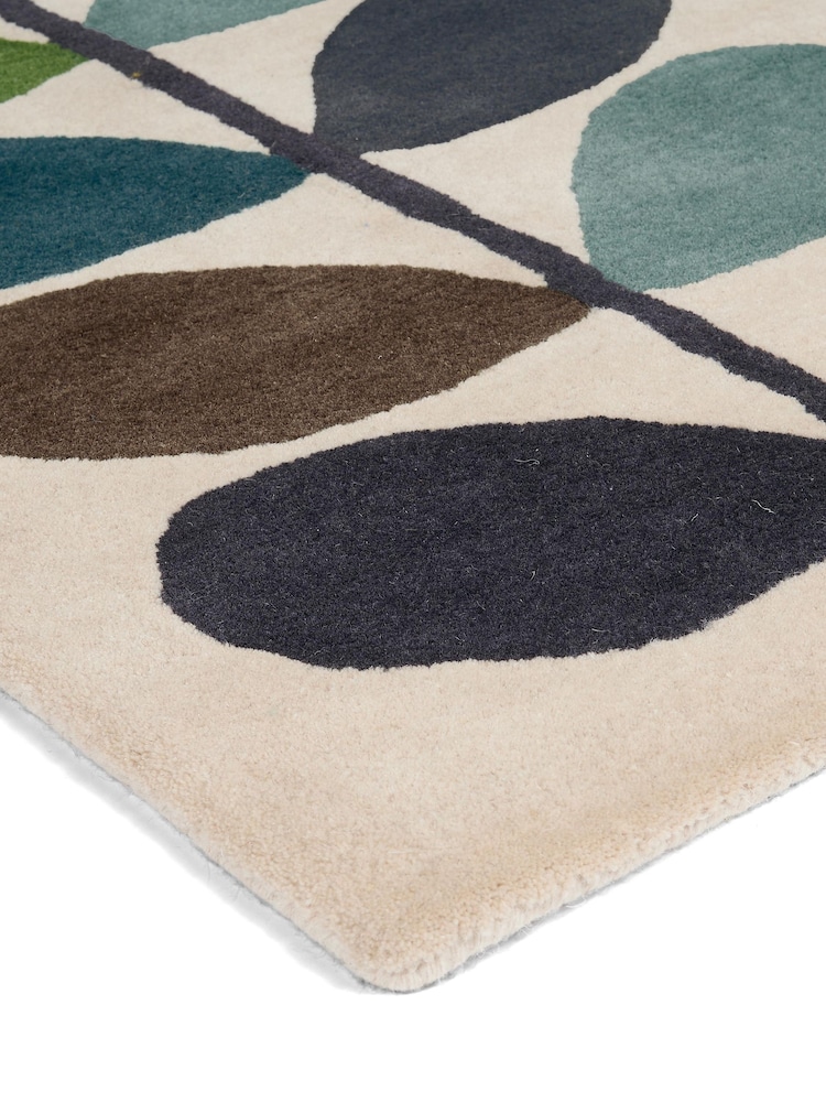 Orla Kiely Green Multi Stem Rug - Image 4 of 4