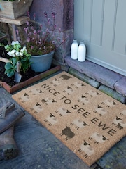 Artsy Mats Brown Nice To See Ewe Coir Doormat - Image 3 of 12