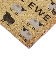 Artsy Mats Brown Nice To See Ewe Coir Doormat - Image 9 of 12