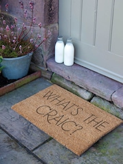 Artsy Mats Brown What's The Craic Coir Doormat - Image 2 of 12