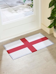 Artsy Mats White England Flag Indoor Outdoor Doormat - Image 3 of 3
