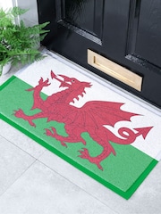 Artsy Mats Felpudo de exterior con bandera de Gales - Imagen 1 de 3