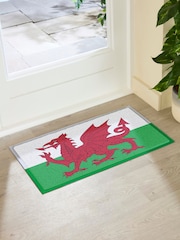Artsy Mats Felpudo de exterior con bandera de Gales - Imagen 2 de 3