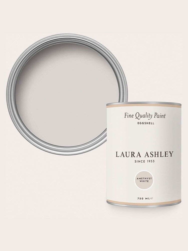 Laura Ashley Amethyst Purple White Eggshell 750ml Paint - Image 4 of 4 Laura Ashley Amethyst Purple White Eggshell 750ml Paint - Image 4 of 4