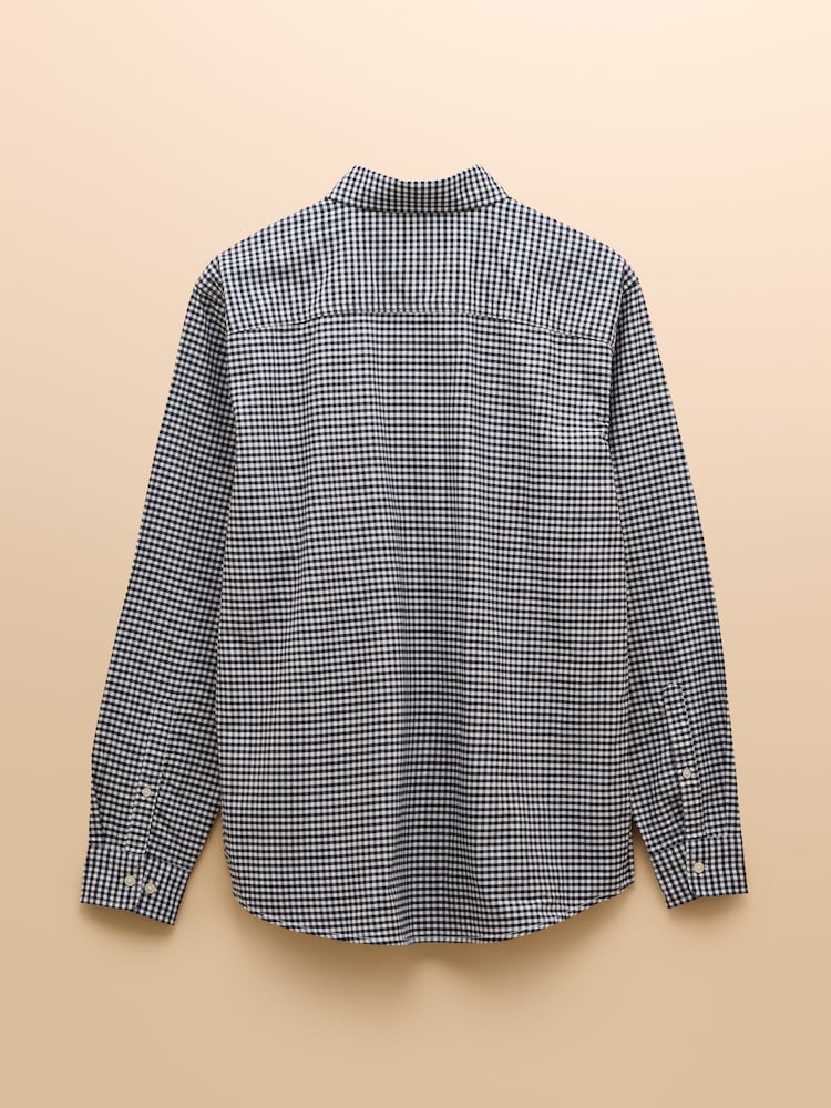 Joules Blue Gingham Check Shirt - Image 2 of 4