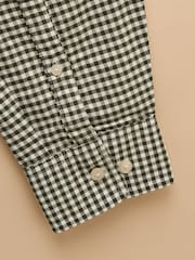 Joules Green Gingham Check Shirt - Image 3 of 3