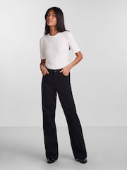 PIECES White Puff Sleeve Top - Image 3 of 6