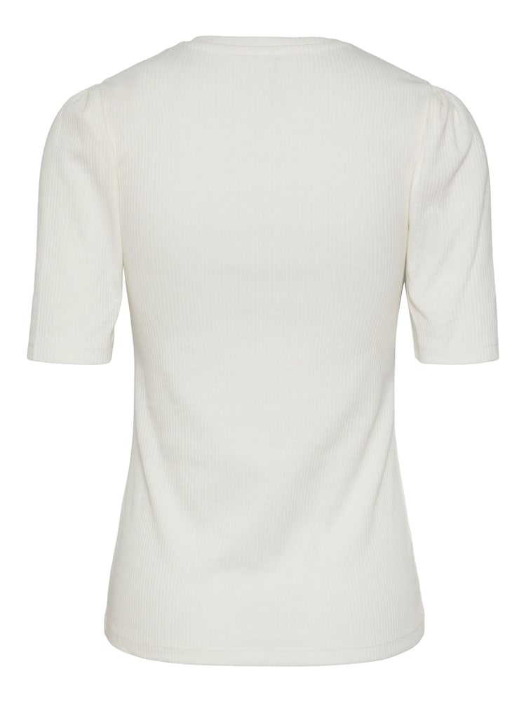 PIECES White Puff Sleeve Top - Image 6 of 6 PIECES White Puff Sleeve Top - Image 6 of 6
