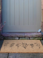Artsy Mats Brown Wild Flowers Coir Doormat - Image 4 of 12